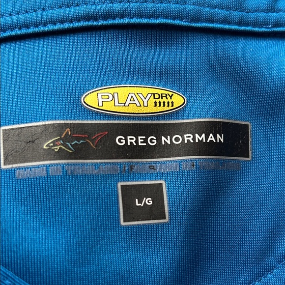 Greg Norman Collection Deep Blue Polo Shirt - Picture 3 of 3